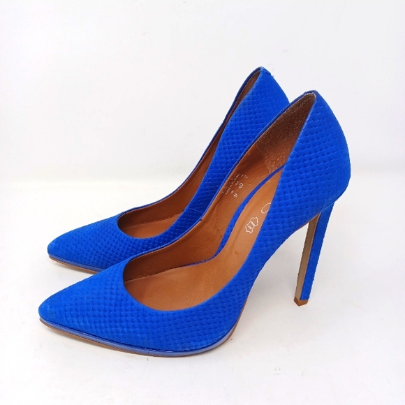ALDO Kristina Colbalt Royal Stiletto Pumps Women's 9 - Picture 2 of 9